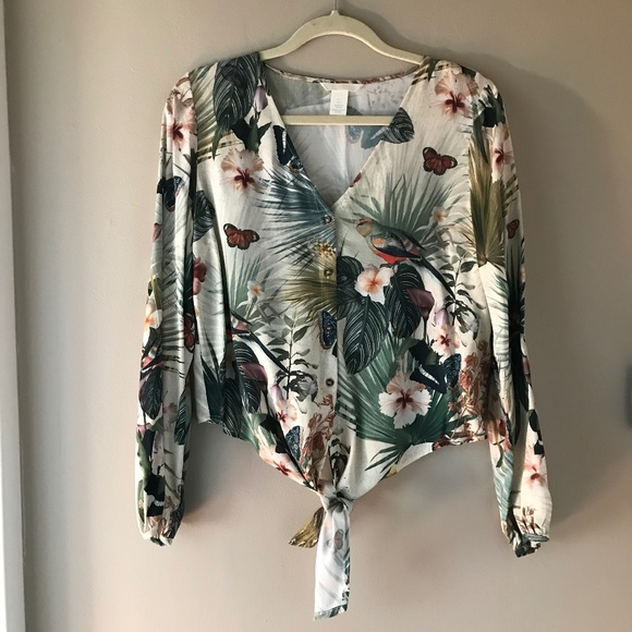 H & M Floral Top - Picture 1 of 1